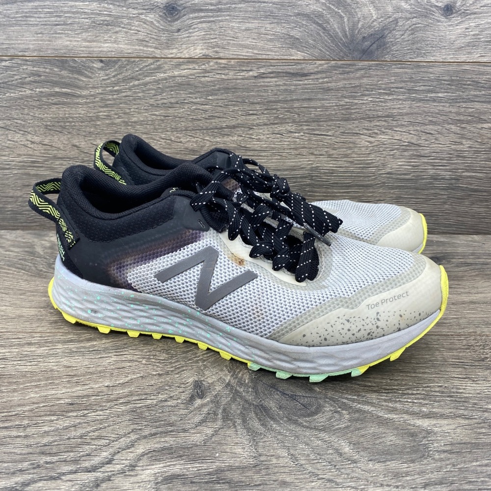 New Balance Arishi Trail Shoes Womens 6 Grey Black Lime Fresh Foam WTARISS1